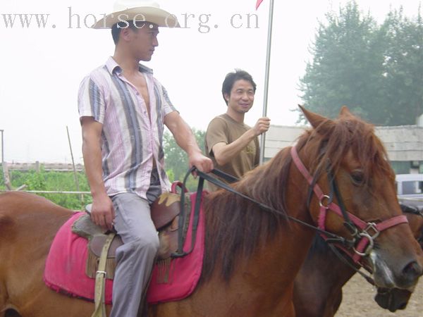 我们在德龙马场学扛枪