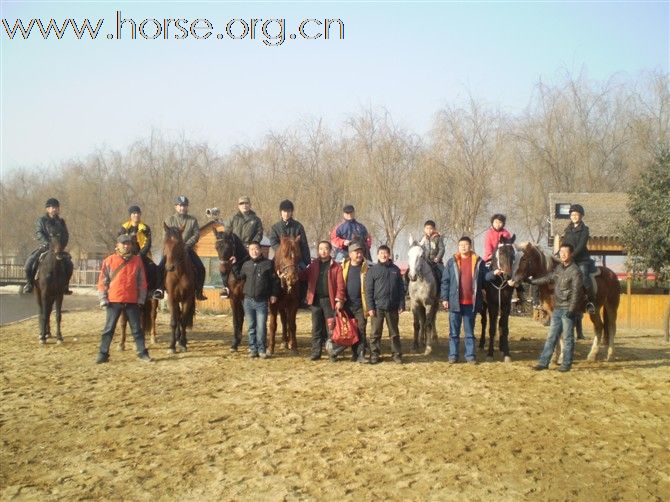 西安马术爱好者以宣扬中国传统马术的形式迎接新年