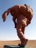 蒙古国雕塑-背马的男人