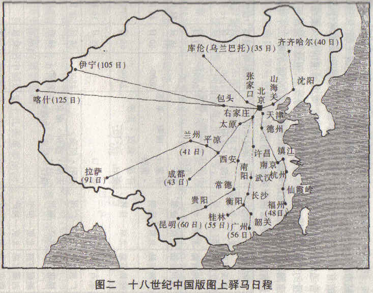 十八世纪中国版图上的驿马日程
