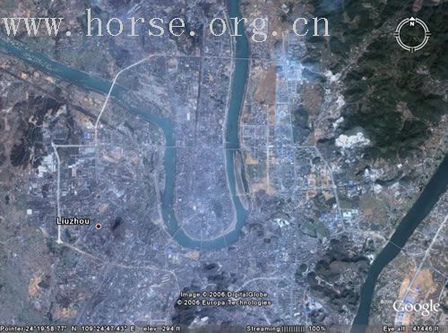 2005年Google Earth里的飞扬马场