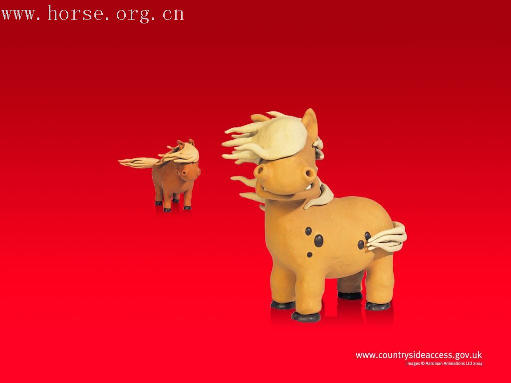 漂亮的马术桌面图图