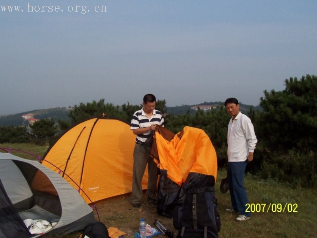 2007年9月1日夜，隋夜明妃扎营，看御夫座流星雨。