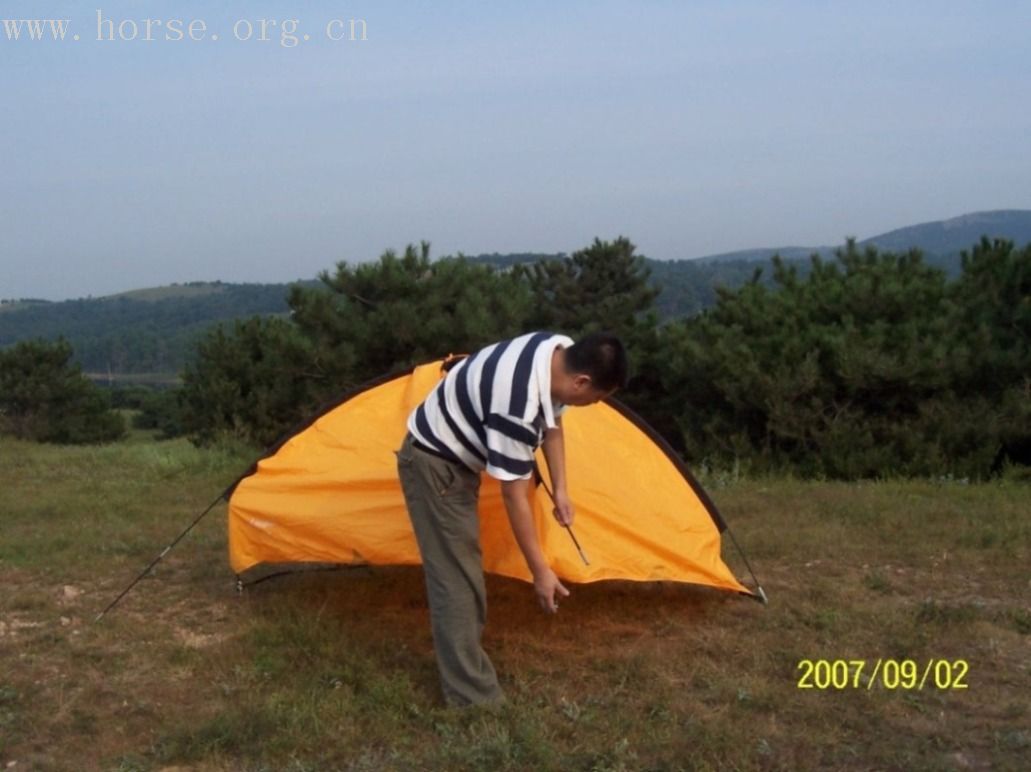 2007年9月1日夜，隋夜明妃扎营，看御夫座流星雨。