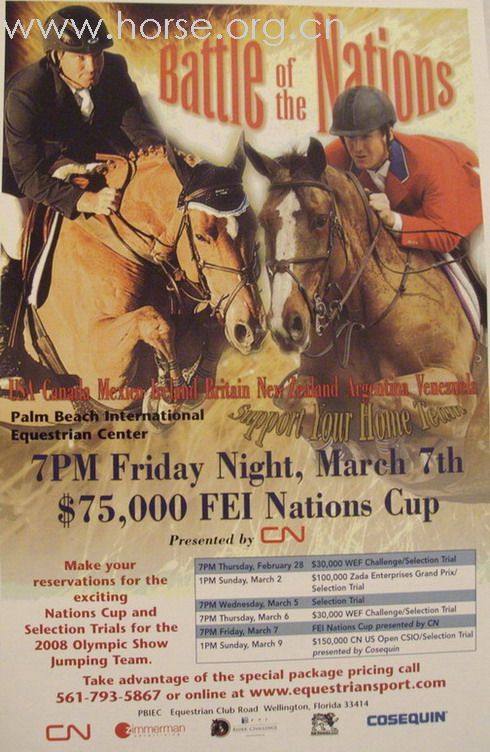 SHOWJUMPING COMPETITION IN USA