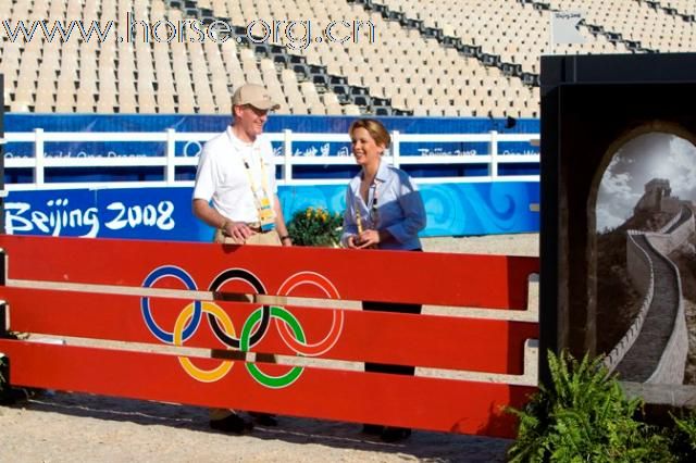 国际马联主席哈雅公主在奥运会中的靓影