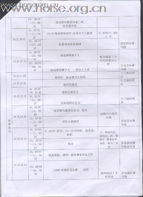 2009年全国马术盛装舞步锦标赛10月30日--11月1日青岛开赛