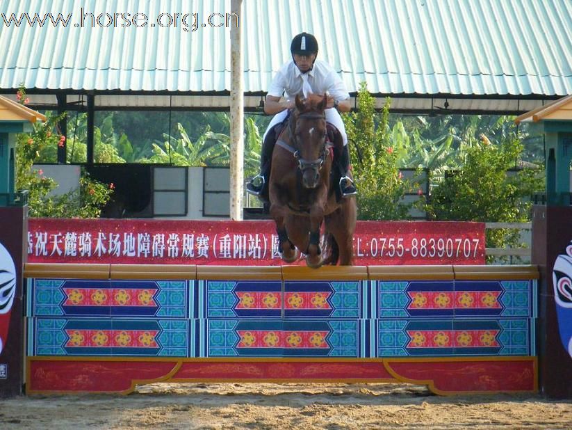 深圳伊玛特马具倾情赞助广州天麓马术场地障碍常规赛