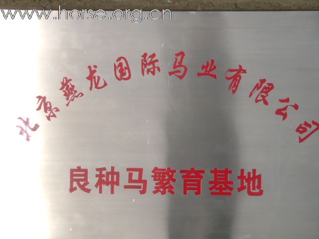 燕龙马业公司良种马繁育基地（一期）建成投入使用