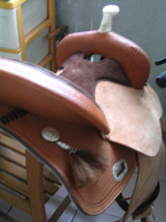 优惠转让美国名牌西部鞍，TAX TAN. 15inch.