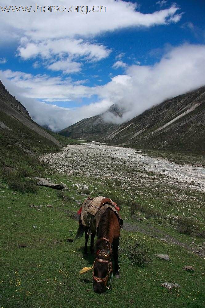 马背上的贡嘎山