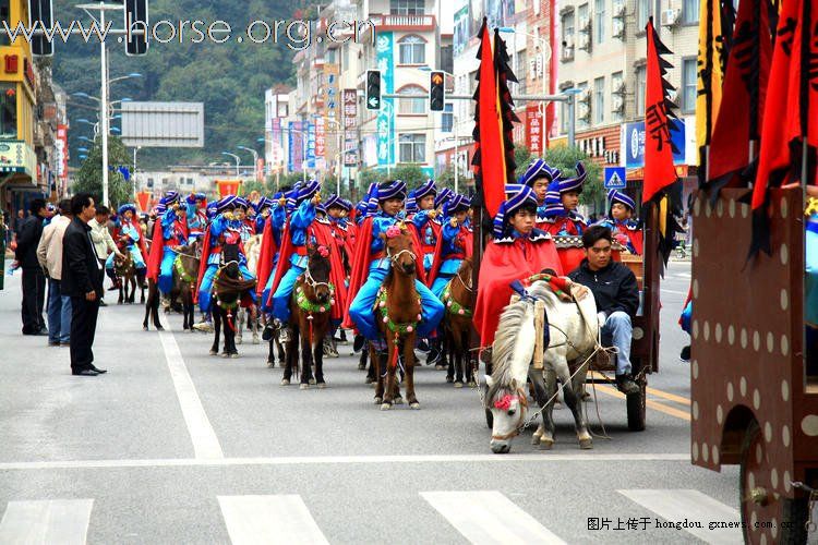 [贴图]广西德保红枫旅游节巡游中的马队