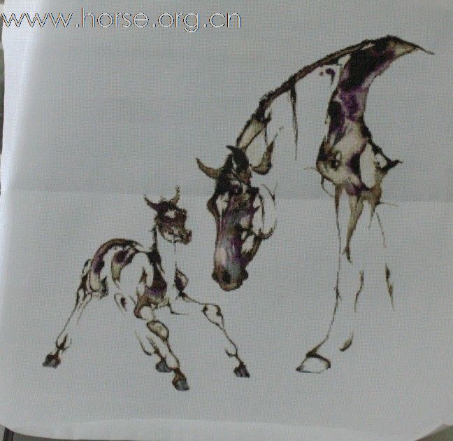 骏马十字绣