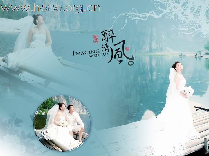 我和老婆的婚纱照,哈哈!