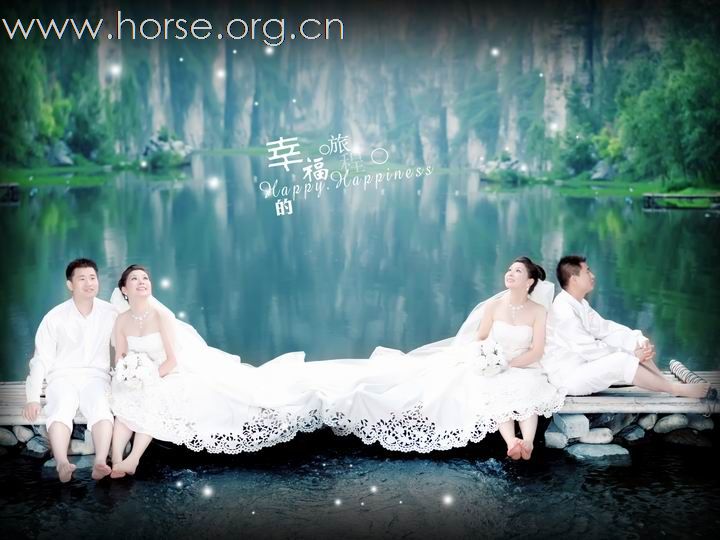 我和老婆的婚纱照,哈哈!