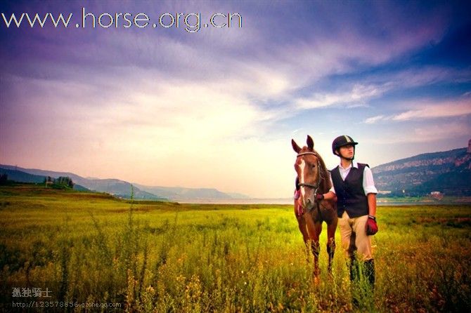 [贴图]新手试发照片：美女与马