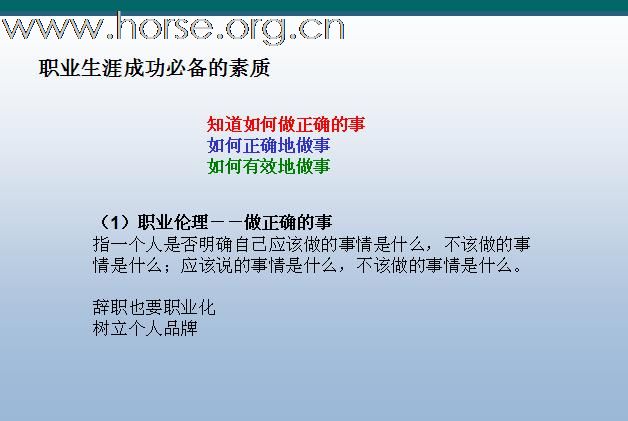 [注意]求职必读！N年前的一个职业课程课件