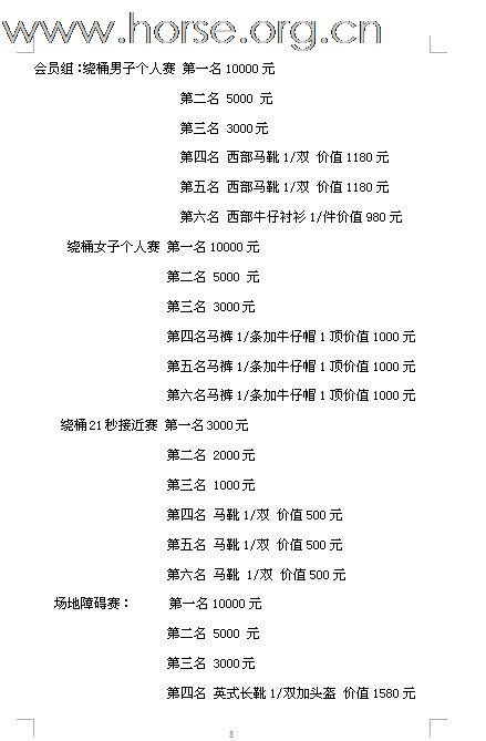 [公告]2011年全国西部马术绕桶巡回赛首站及场地障碍赛