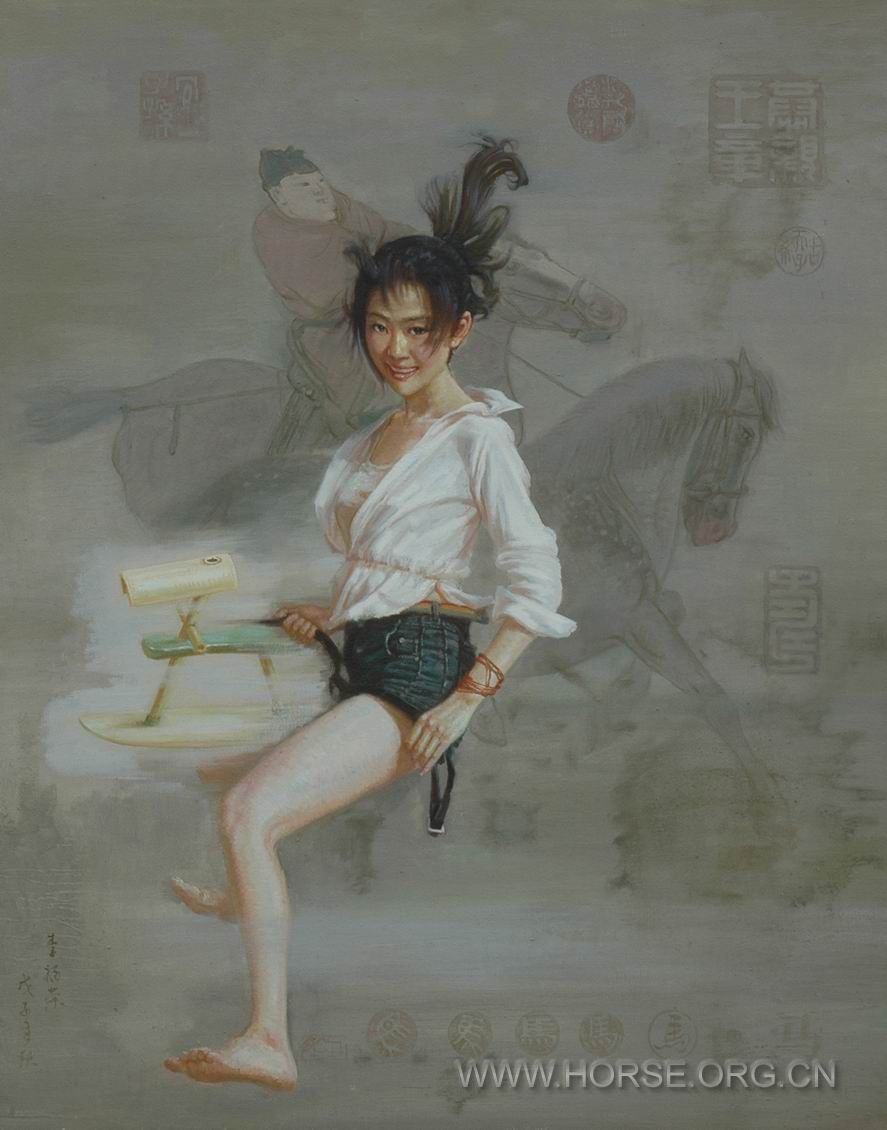 油画《时空。木马NO3》100X80CM。2008。9。DSC_8336.JPG