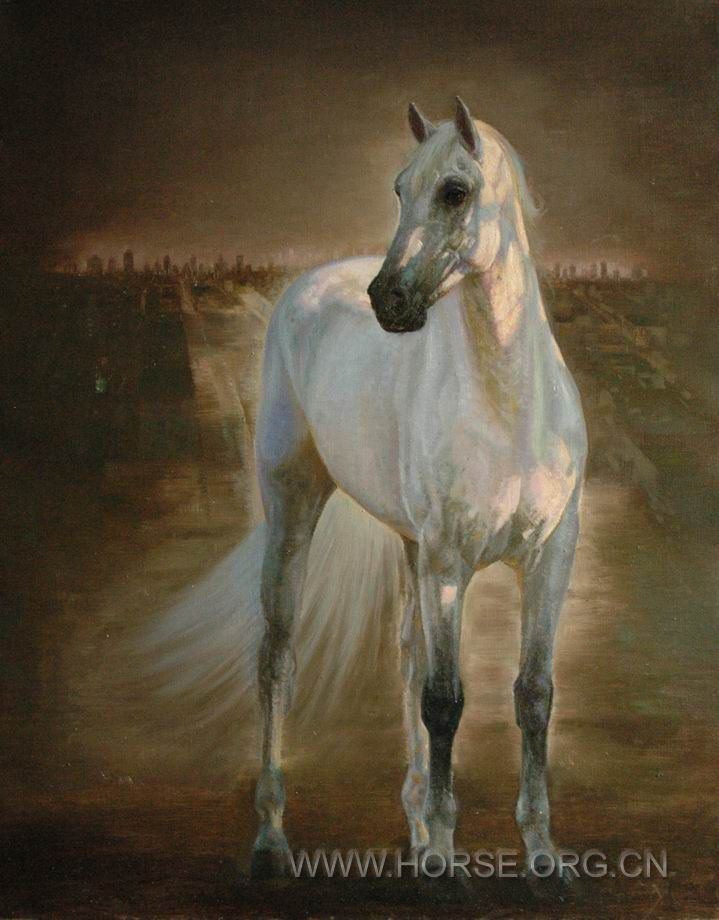 油画《意象中的马NO4》100X80CM。2010。11。DSC_6054.JPG
